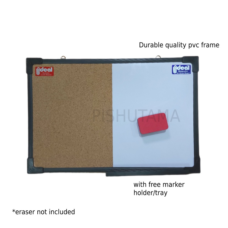 18 X 24 inches Combination board ( Whiteboard + Corkboard