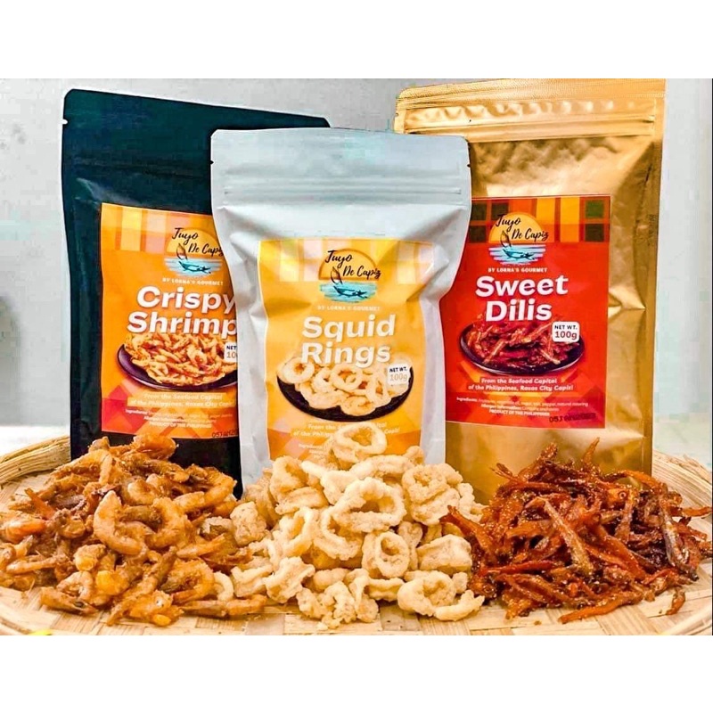 Seafood Trio Snack by Tuyo de Capiz! From the Seafood Capital of the