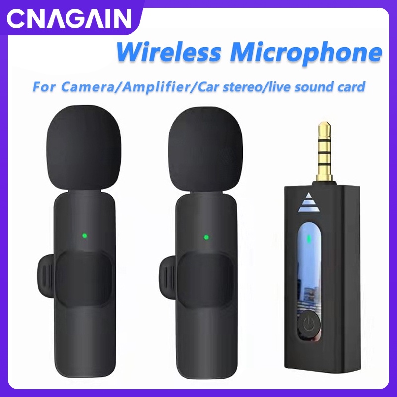 Lavalier Lapel Microphone 3.5mm Omnidirectional Condenser Mic for Camera Speaker Smartphone