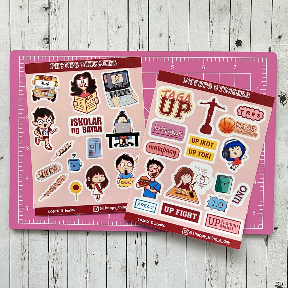 University of the Philippines (UP) Waterresistant, Glossy stickers Shopee Philippines