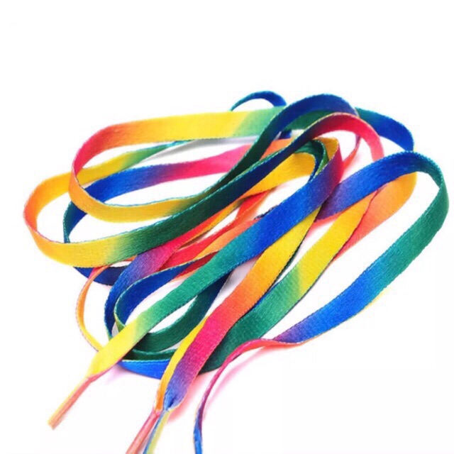 rainbow flat lace and round laces color shoe lace Shopee Philippines