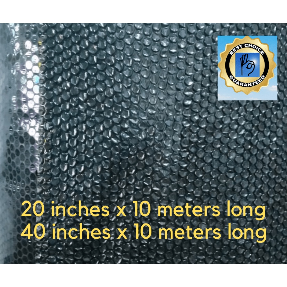 Bubble Wrap 20 inches and 40 inches x 10 meters long Black High Quality