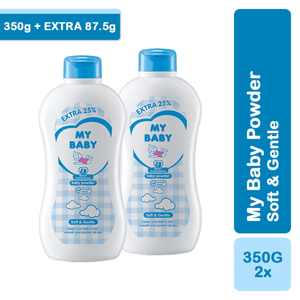 2 Pack of My Baby Powder Soft & Gentle 350g Shopee Philippines