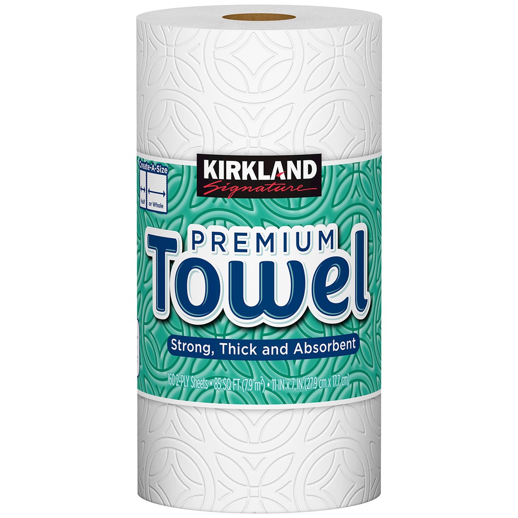 Kirkland Signature Premium Quality Paper Towels, 2 ply 160 sheets