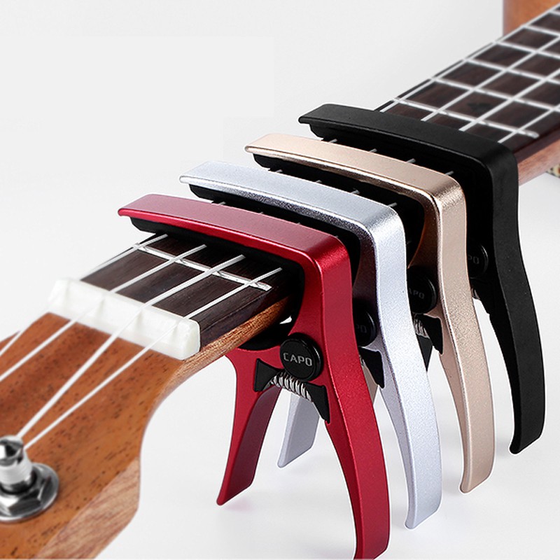 Tenor black Professional Ukulele Capo,Quick Change 4 String for Soprano