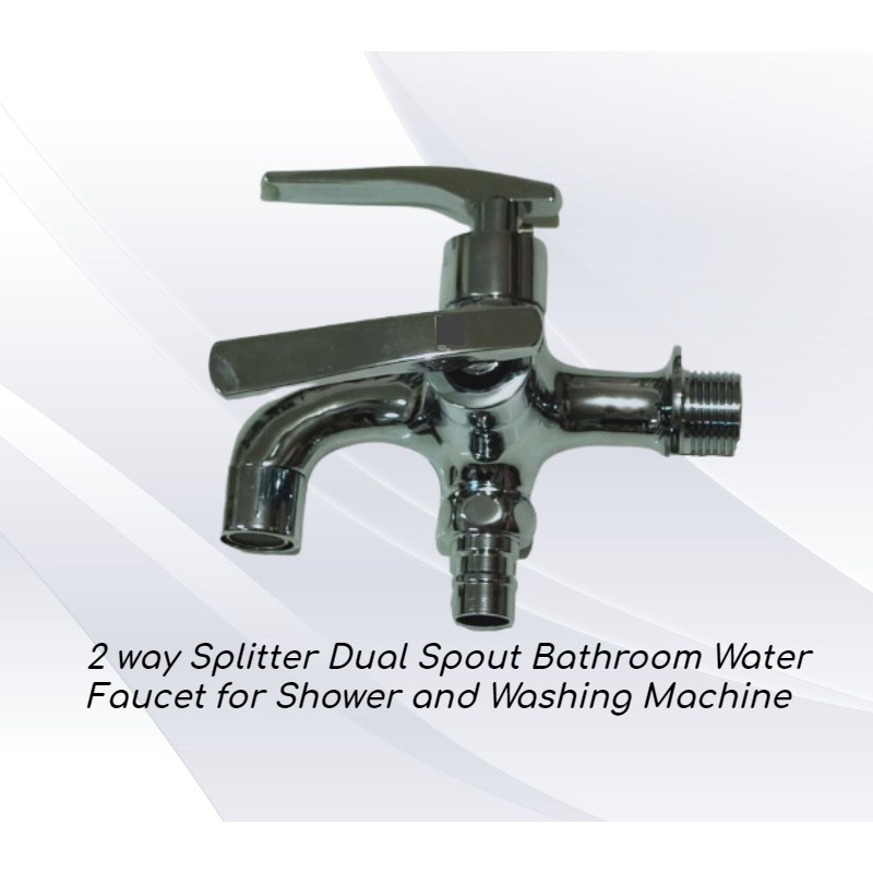 WPT5051 2 way Splitter Dual Spout Bathroom Water Faucet for Shower and