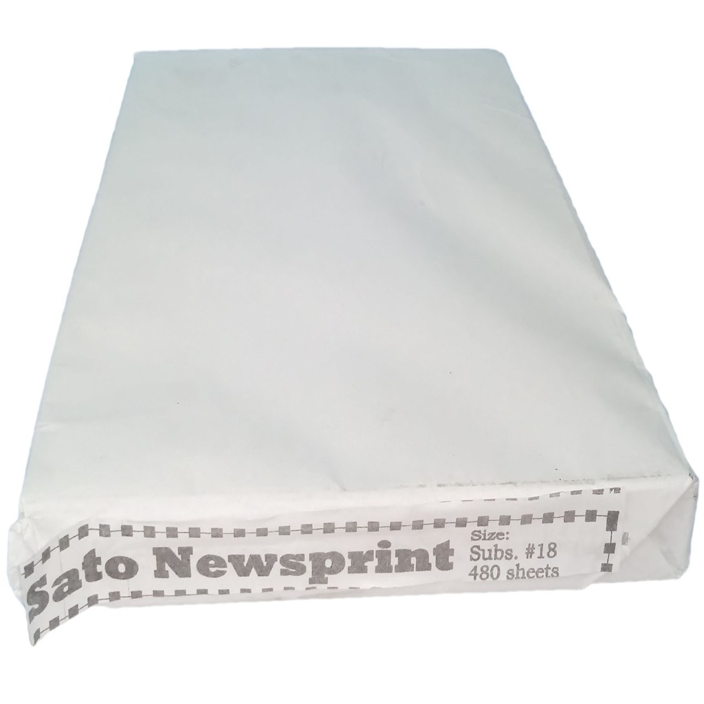 NEWS PRINT (LONG) 480sheets per ream NEWSPRINT PAPER Shopee Philippines