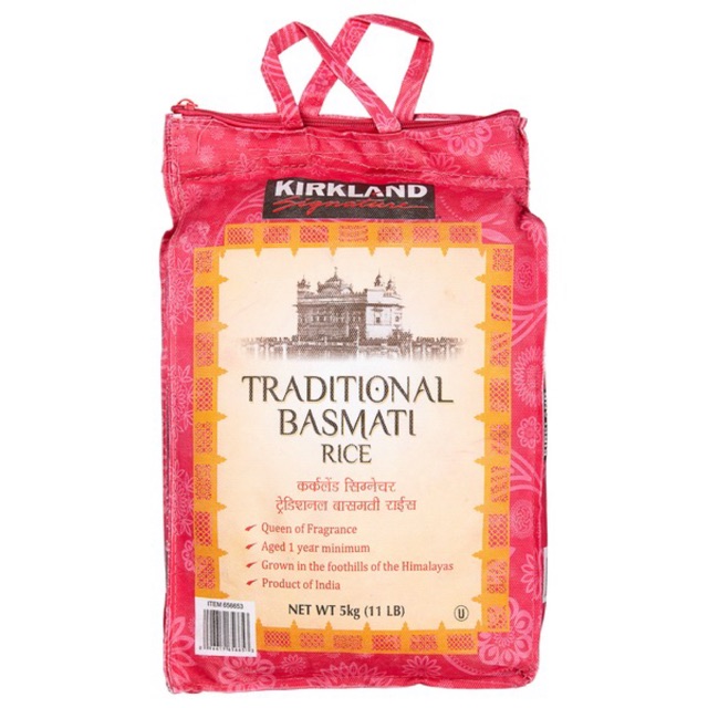 Kirkland Signature Traditional Basmati Rice 5 kg Shopee Philippines