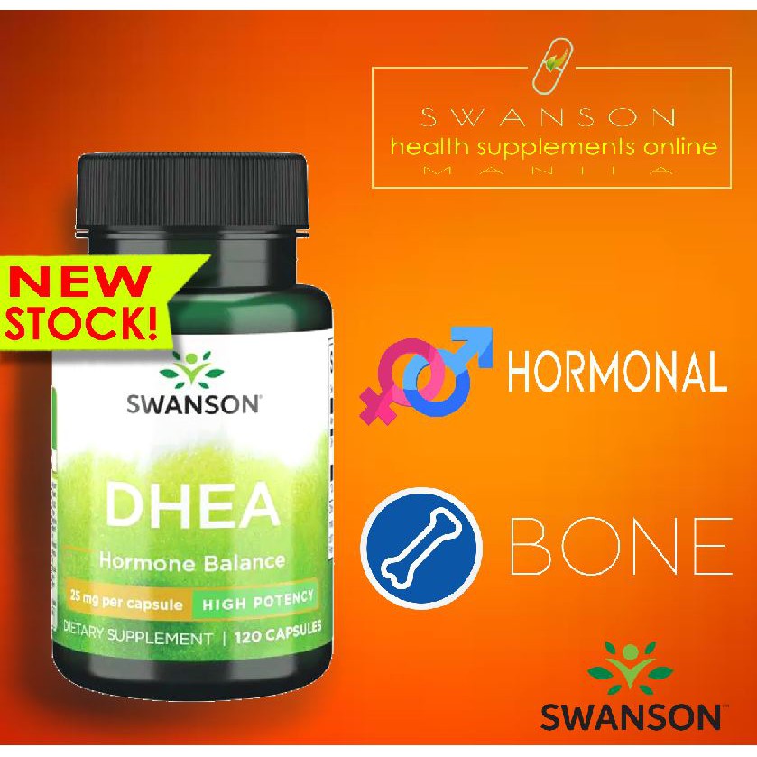 Swanson Premium DHEA 25 mg 120 caps for hormone balance Shopee