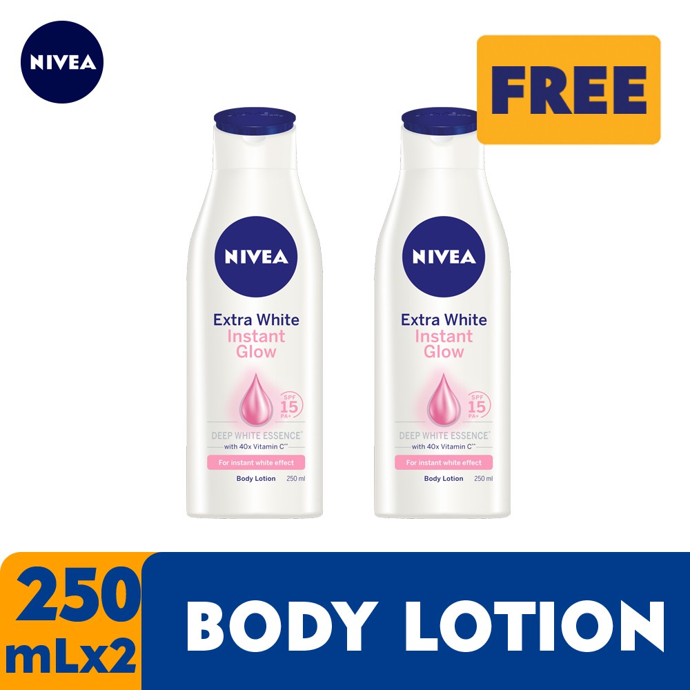 Nivea Body Instant Glow Lotion Spf15 250ml Bundle of 2 Shopee Philippines