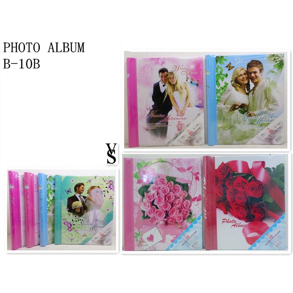 [VS] Photo Album Wedding Couple and Flowers design Adhesive 20Pages 8r