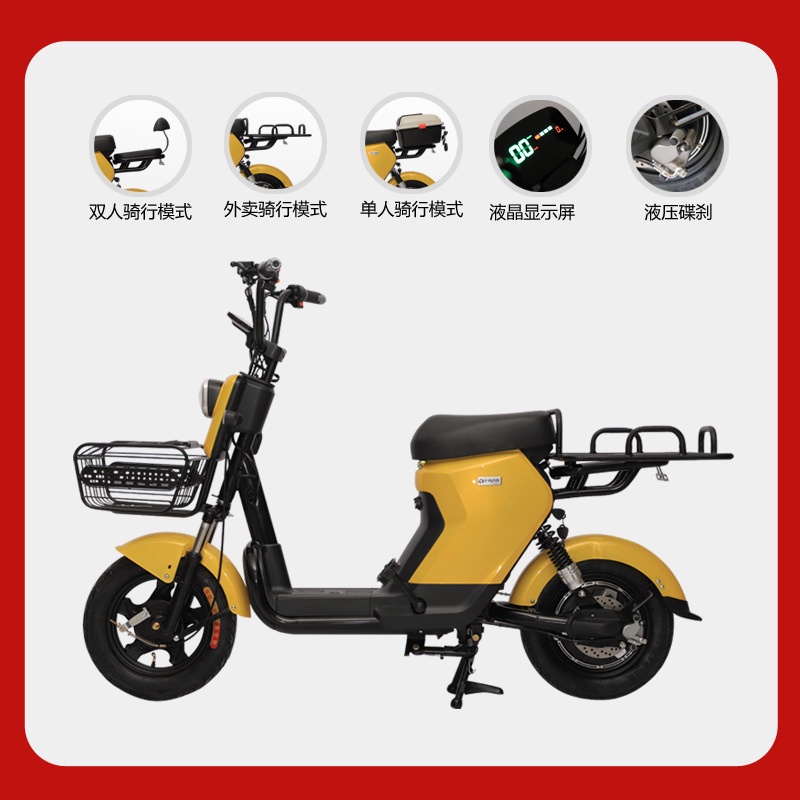 LongDistance Running King48VElectric Bicycle Long Endurance Takeaway