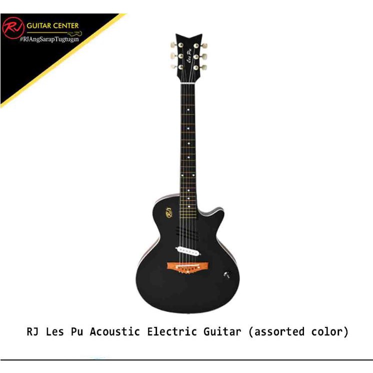 RJ Guitars RJ Les Pu Acoustic Electric Guitar (Assorted Color