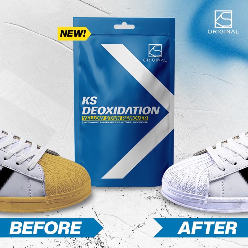 KS Deoxidation Rubber Shoes Yellow Stain Remover Sneakers sole edge yellowing repair Whitening