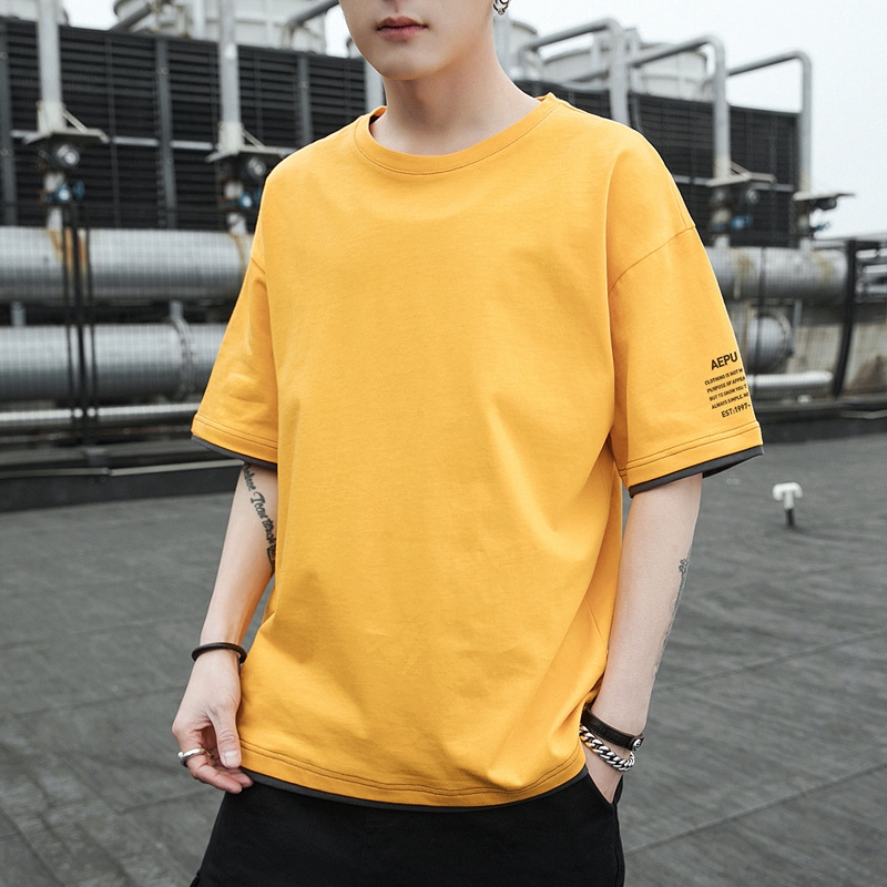 Summer Yellow Shirt Outfit Men imgtechno