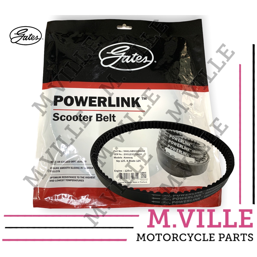 Keeway Sip 125 / Kblade 125 Belt drive / fan Belt / V Belt Shopee
