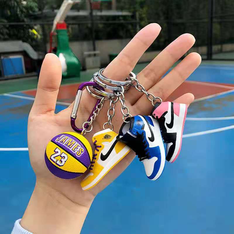 Keychain mini aj Model Keyring Toy NBA basketball Key Rings Shopee Philippines