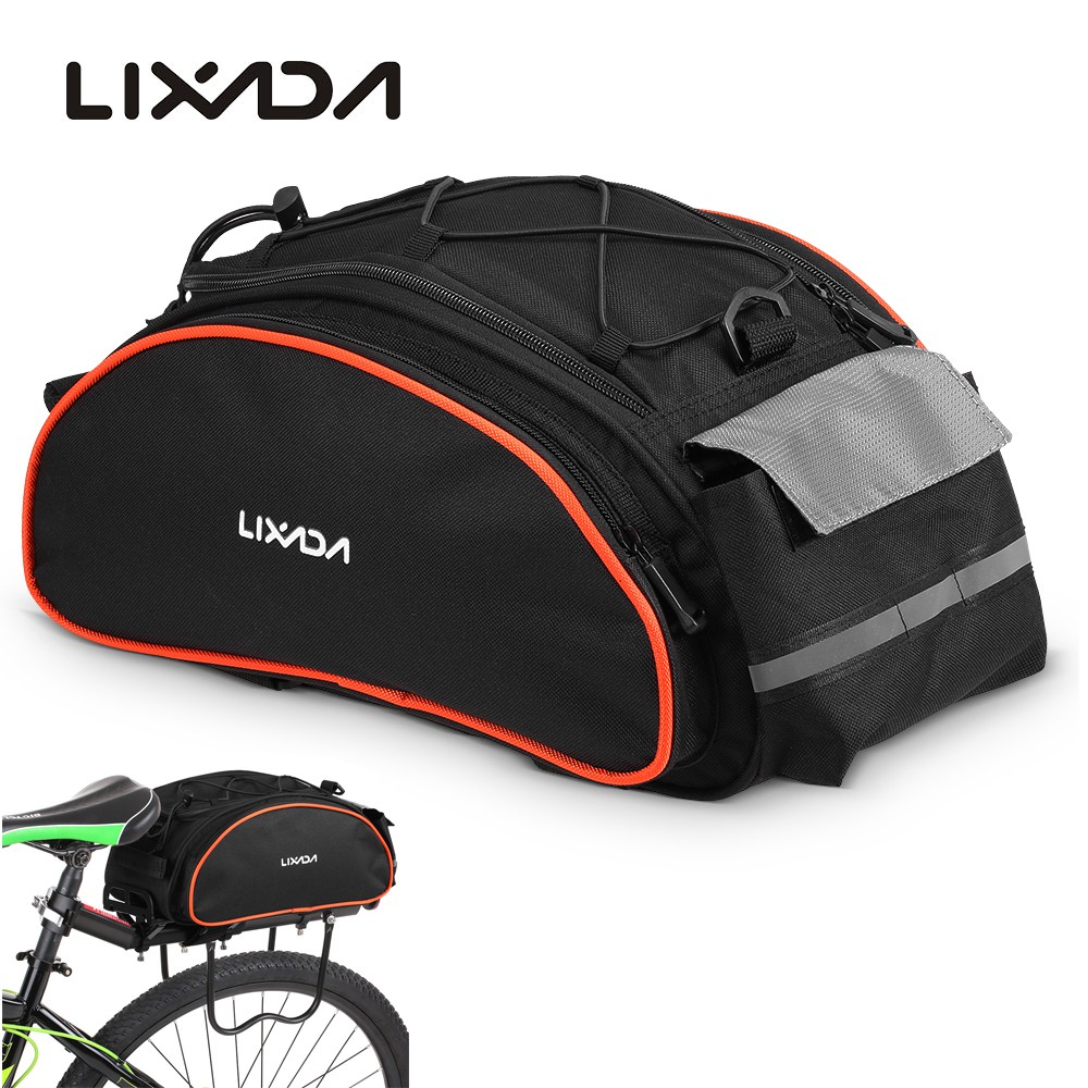 Lixada 13L Bicycle Rear Seat Bag Outdoor Cycling Bike Rack Seat Bag