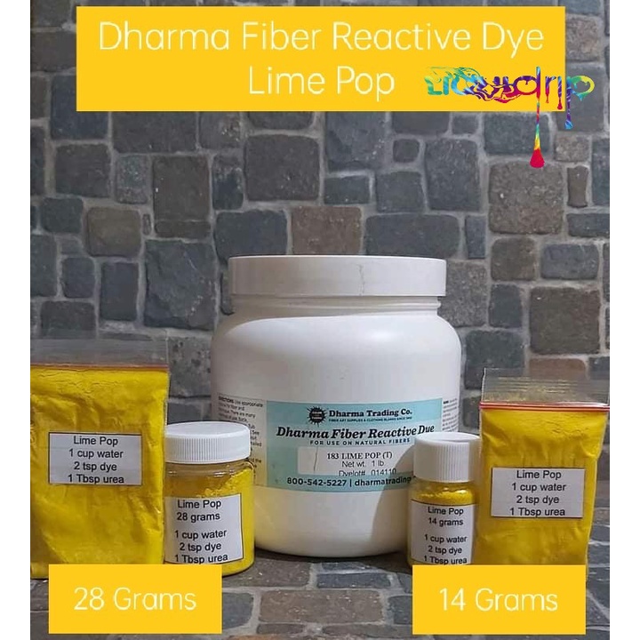 (Lime Pop) Dharma Fiber Reactive Procion Dye Shopee Philippines