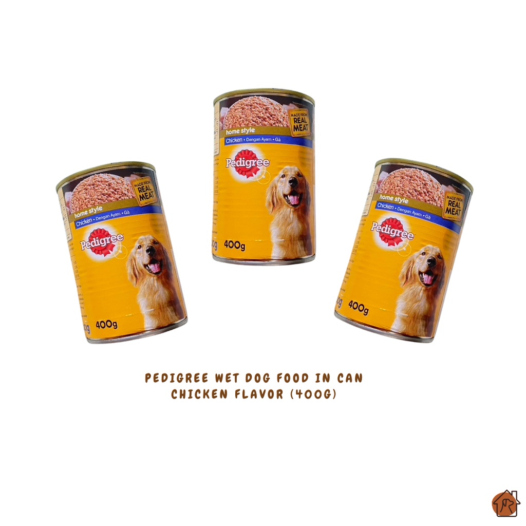 Pedigree Chicken Flavor Wet Can Dog Food (400g) Shopee Philippines