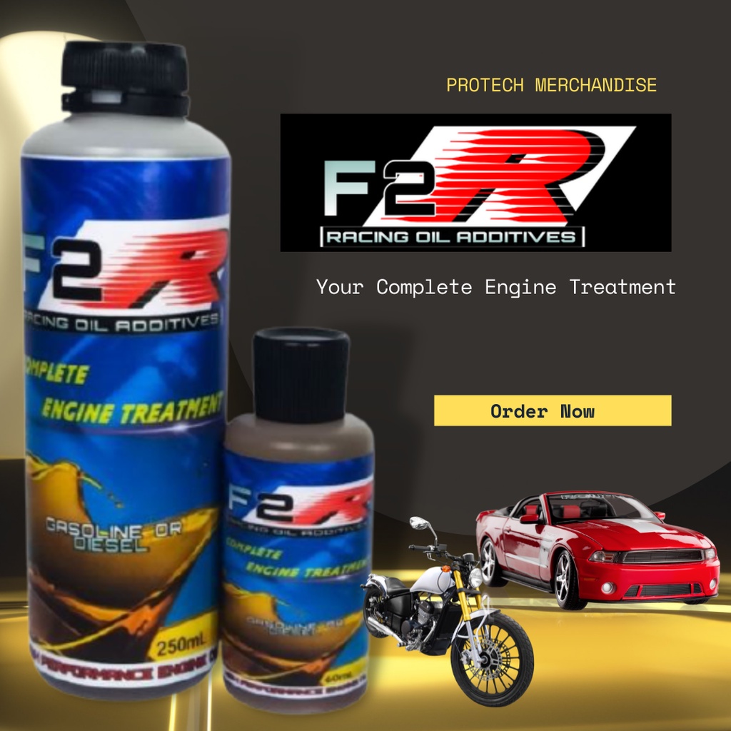 F2R Racing Oil Additives for Motorcycle, Complete Engine Treatment
