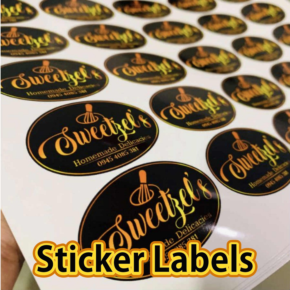 Custom Product Printed Label Stickers for Gift Business Birthday