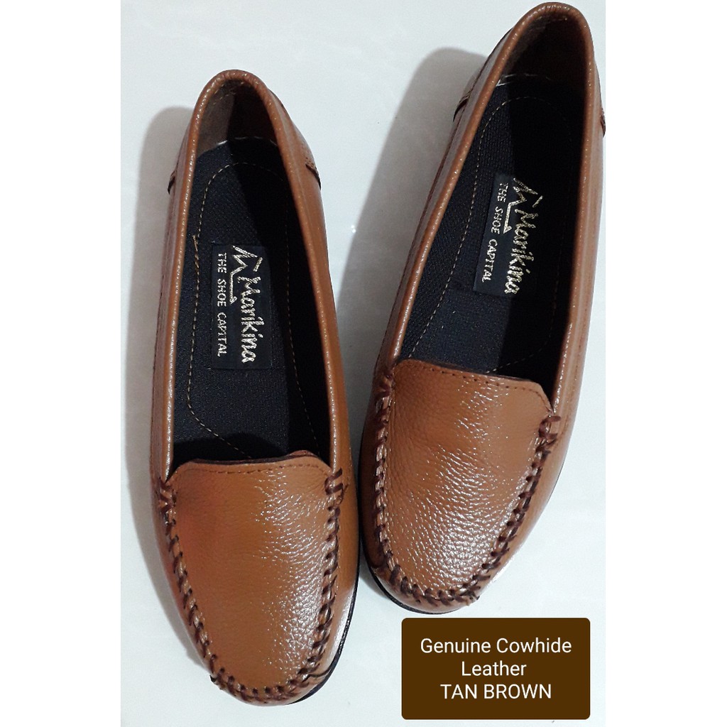 Marikina Made Genuine Cow Leather Loafer Shoes for Women/Topsider/Boat