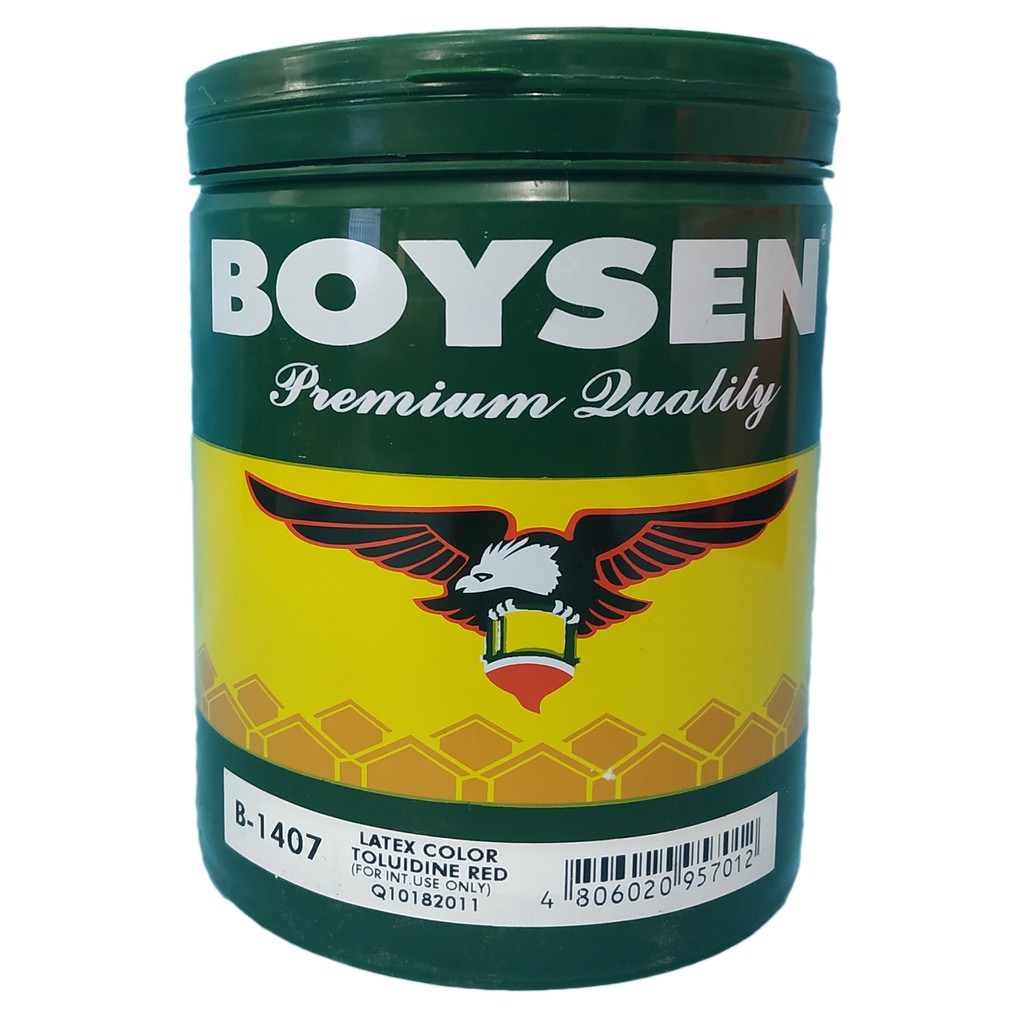 BOYSEN LATEX COLOR B1407 TOLUIDINE RED ( 1 LITER 1 LITER