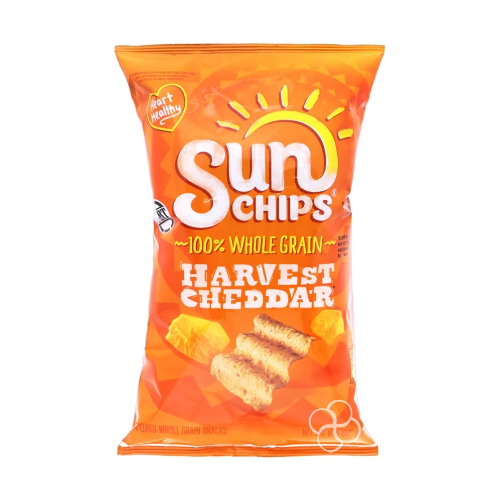 Sun Chips Whole Grain Harvest Cheddar Chips 184.2g Healthier Chips 30