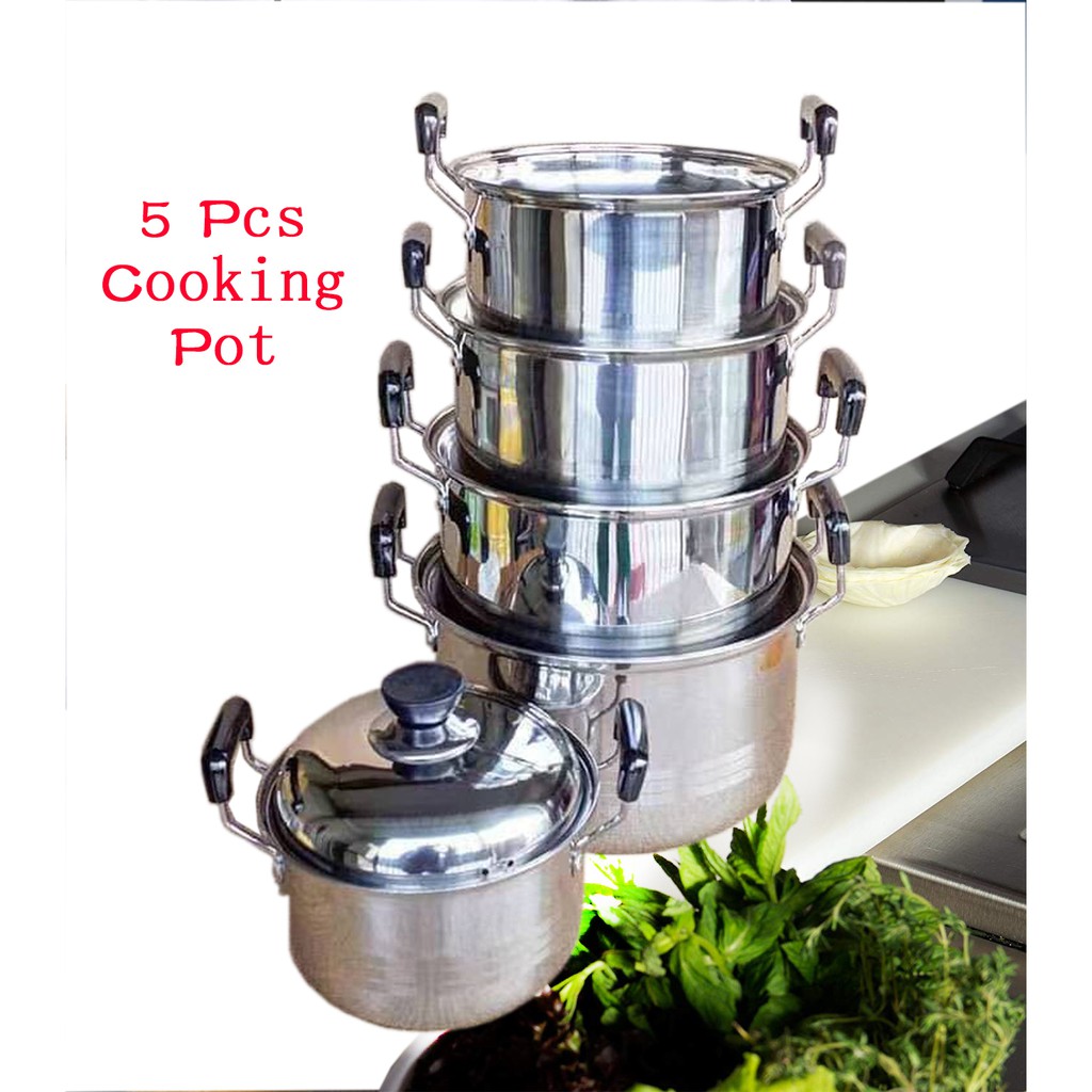 Kitchenware 5 Pcs Set AmericanStyle Pot Shopee Philippines