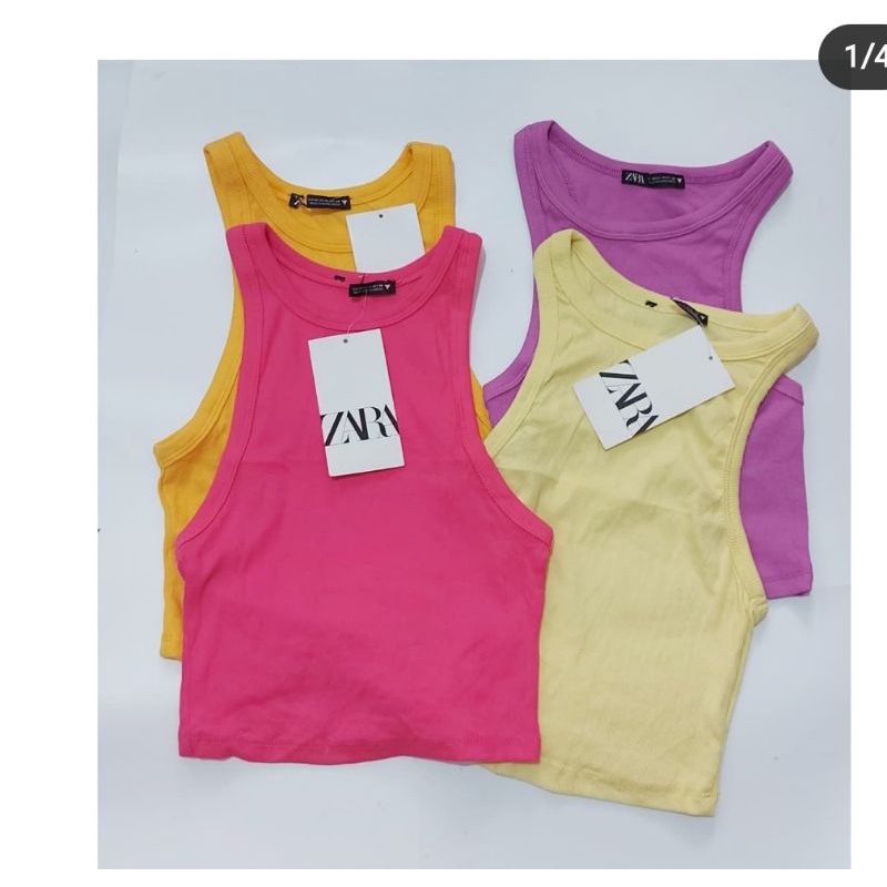 Zara ribbed crop top Shopee Philippines