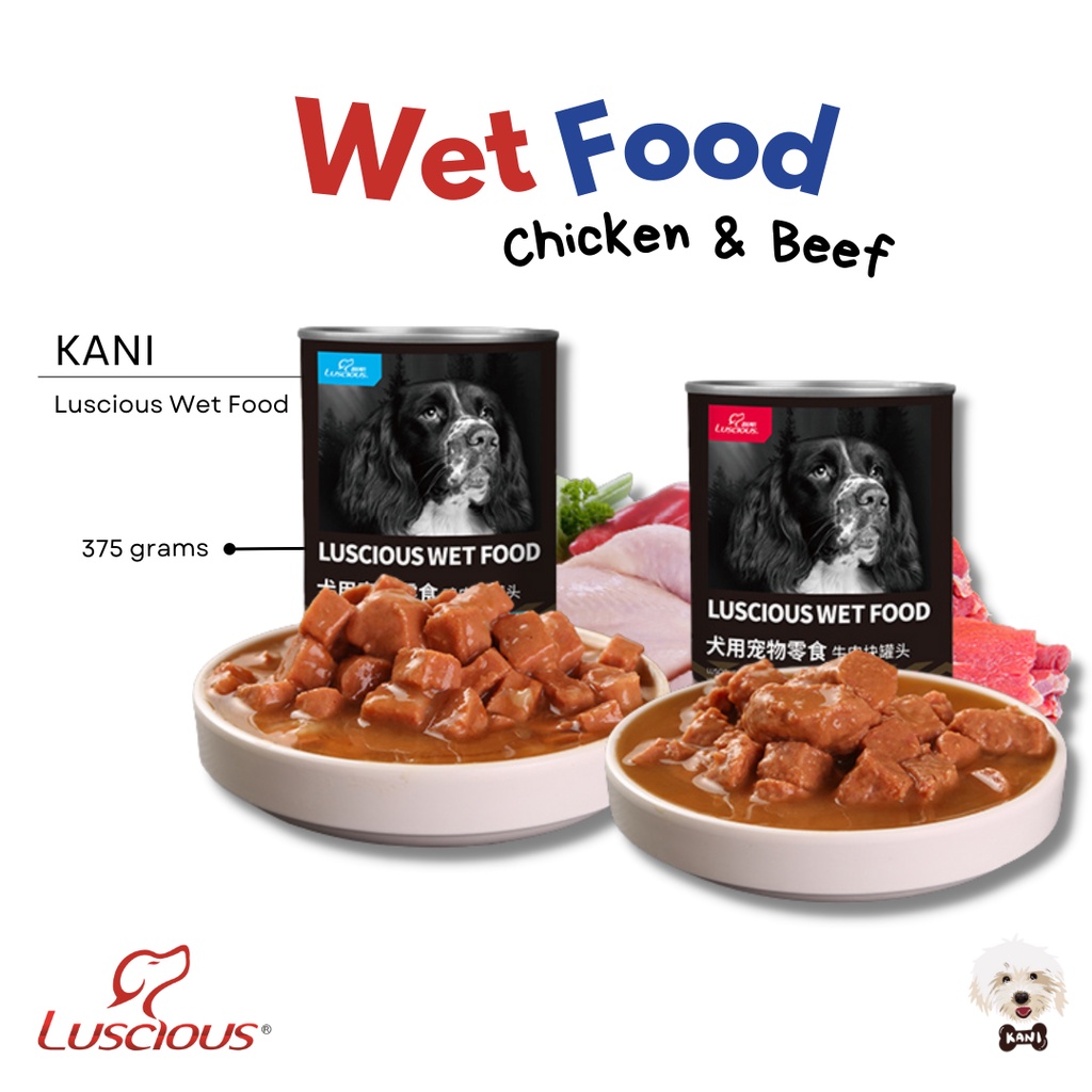 375g x 6 Cans Luscious Bundle Dog Wet Food Pet Food Dog Food Shopee Philippines