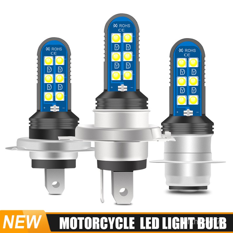 Boutique H4 LED Motorcycle Headlight Bulbs H7 Led P15D Moto Lights