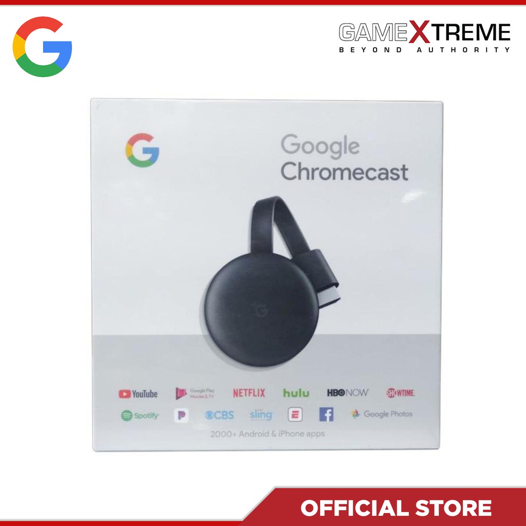 Google Chromecast 3rd Generation (Charcoal) Shopee