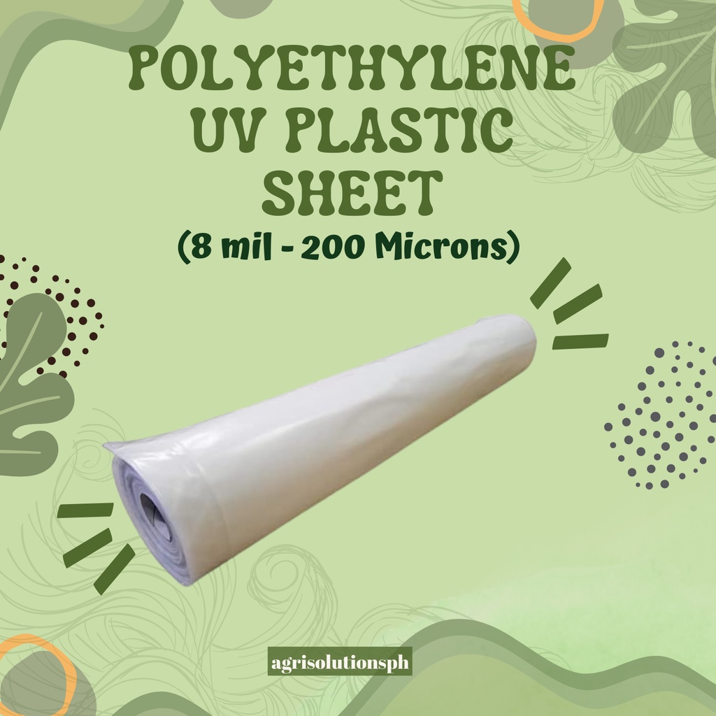 UV Plastic Sheet (8 mil 200 Microns) 9ft x 10 Meter For Greenhouse