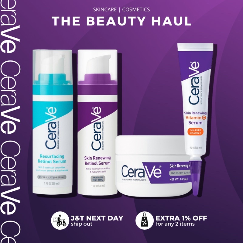 CeraVe Resurfacing Retinol Serum Skin Renewing Retinol Serum Night