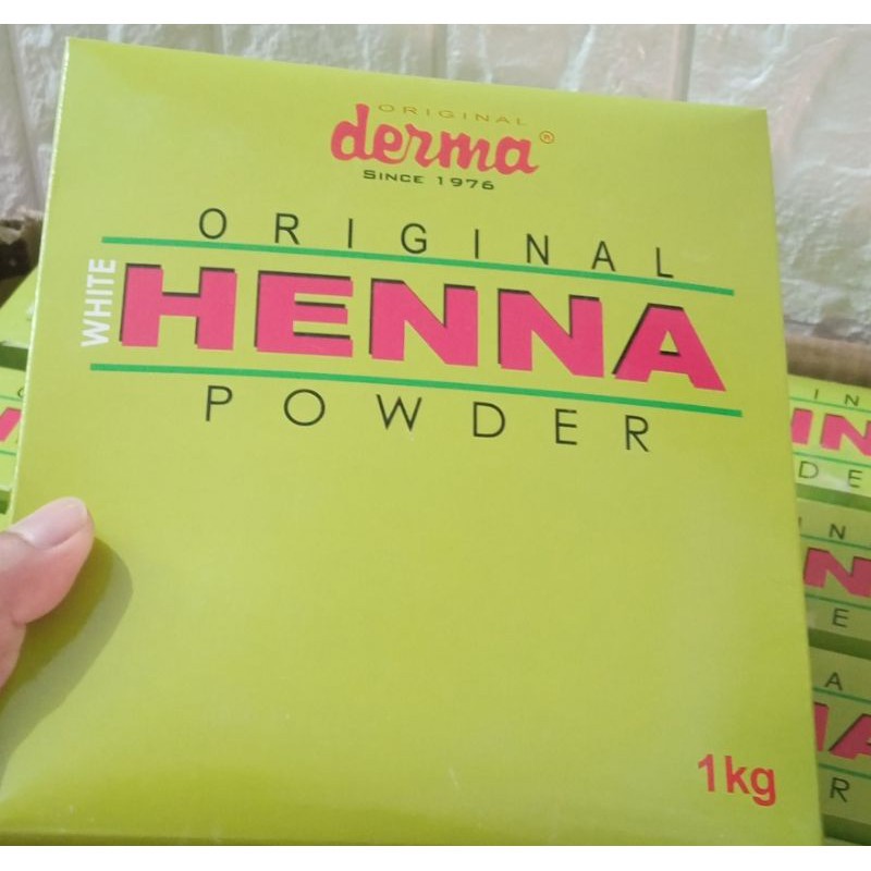 Skin Whitening Bleaching White HENNA POWDER Derma Original 1Kg Shopee