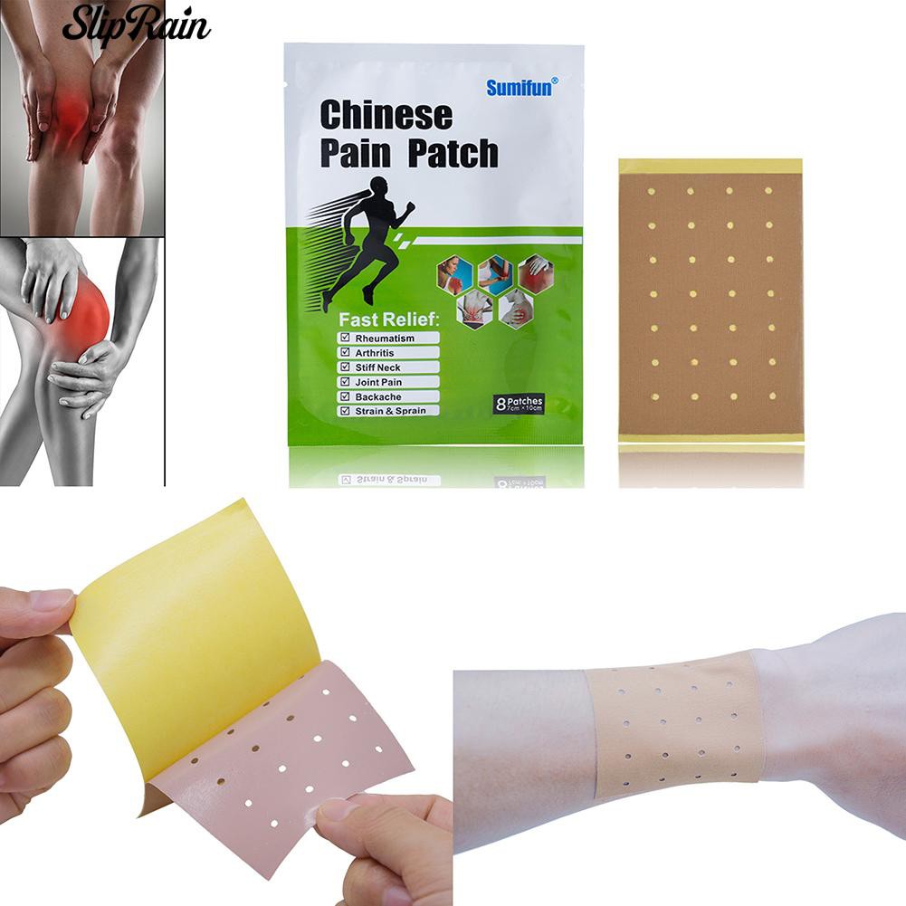 ♥ 8Pcs Antiinflammatory Analgesic Paste Pain Release Transdermal Patch