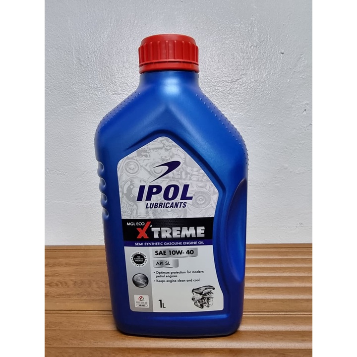 IPOL Lubricants Xtreme MGL Eco Semi Synthetic Gasoline Engine Oil 1liter and 4liter Shopee