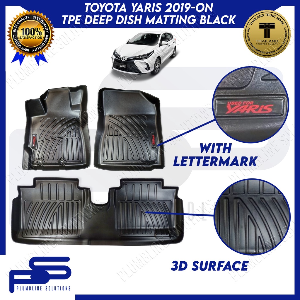 TPE Deep Dish Matting for Toyota Yaris 2019 ON / Deep Dish Car