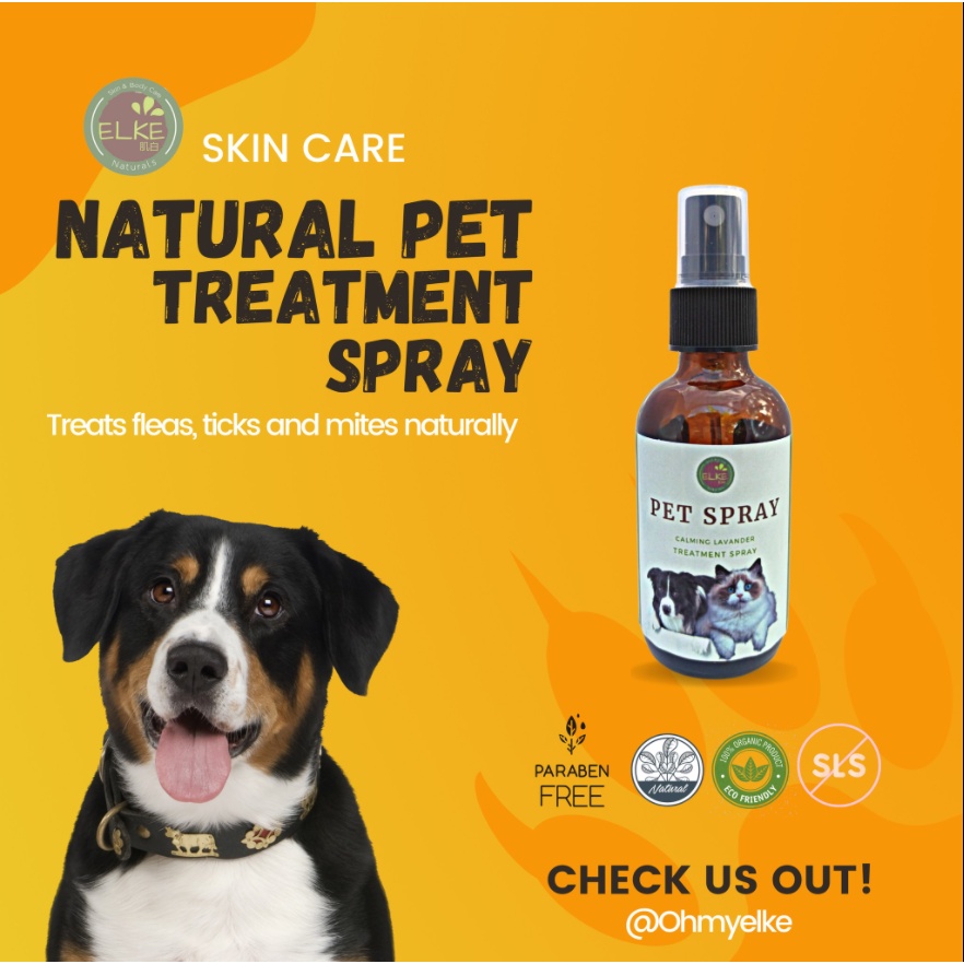 ALL NATURAL PET SPRAY/ Tick flea Anti Mange for Dog and