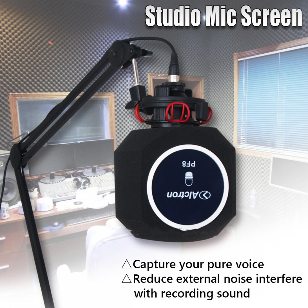 Alctron PF8 PF8 PRO Simple Studio Mic Screen Acoustic Filter Desktop