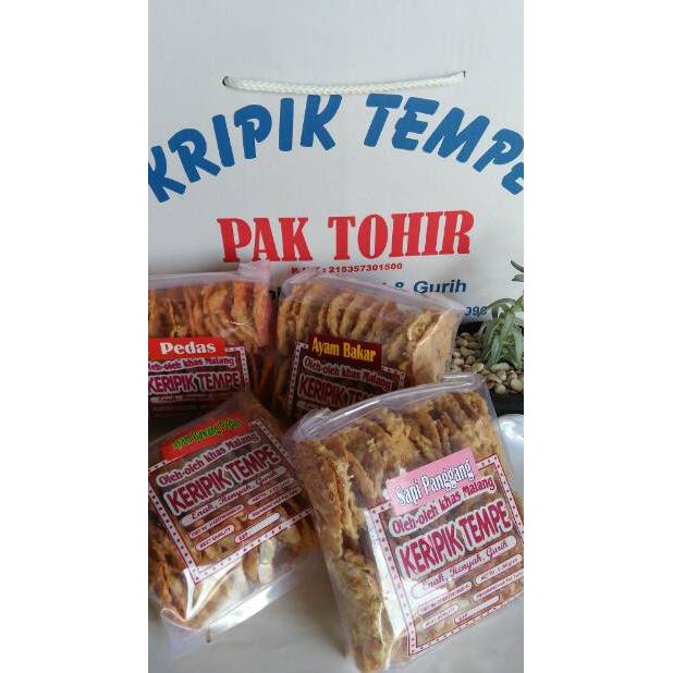 Daftar Harga Paket 1kg Keripik Tempe Malang Ori Pak Tohir Bulan September 2021 keripik tempe pak tohir