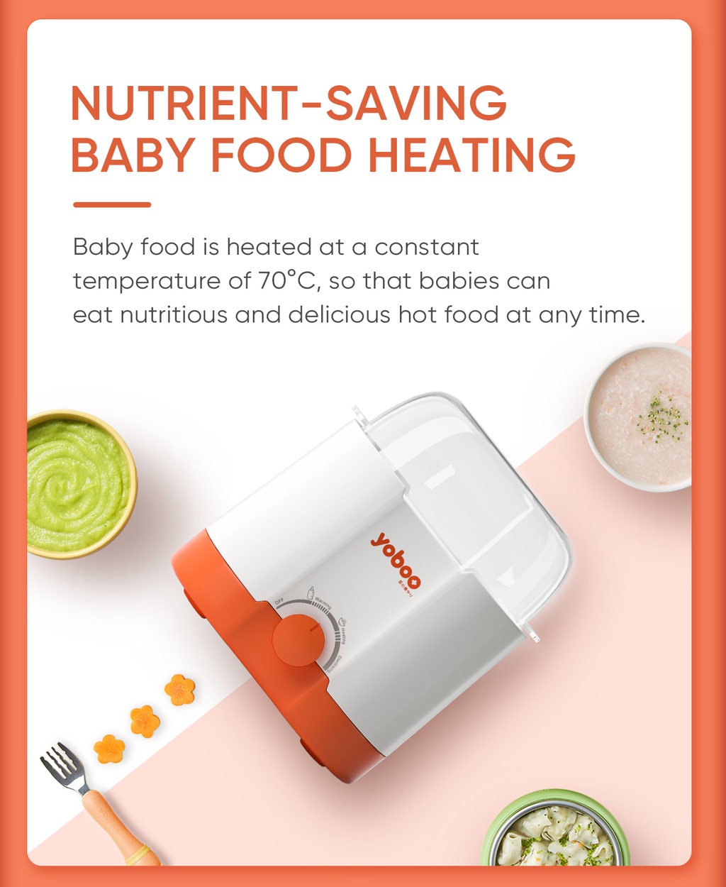 Yoboo 3in1 Electric Milk Bottle Warmer Heater Bottle Steam Sterilizer