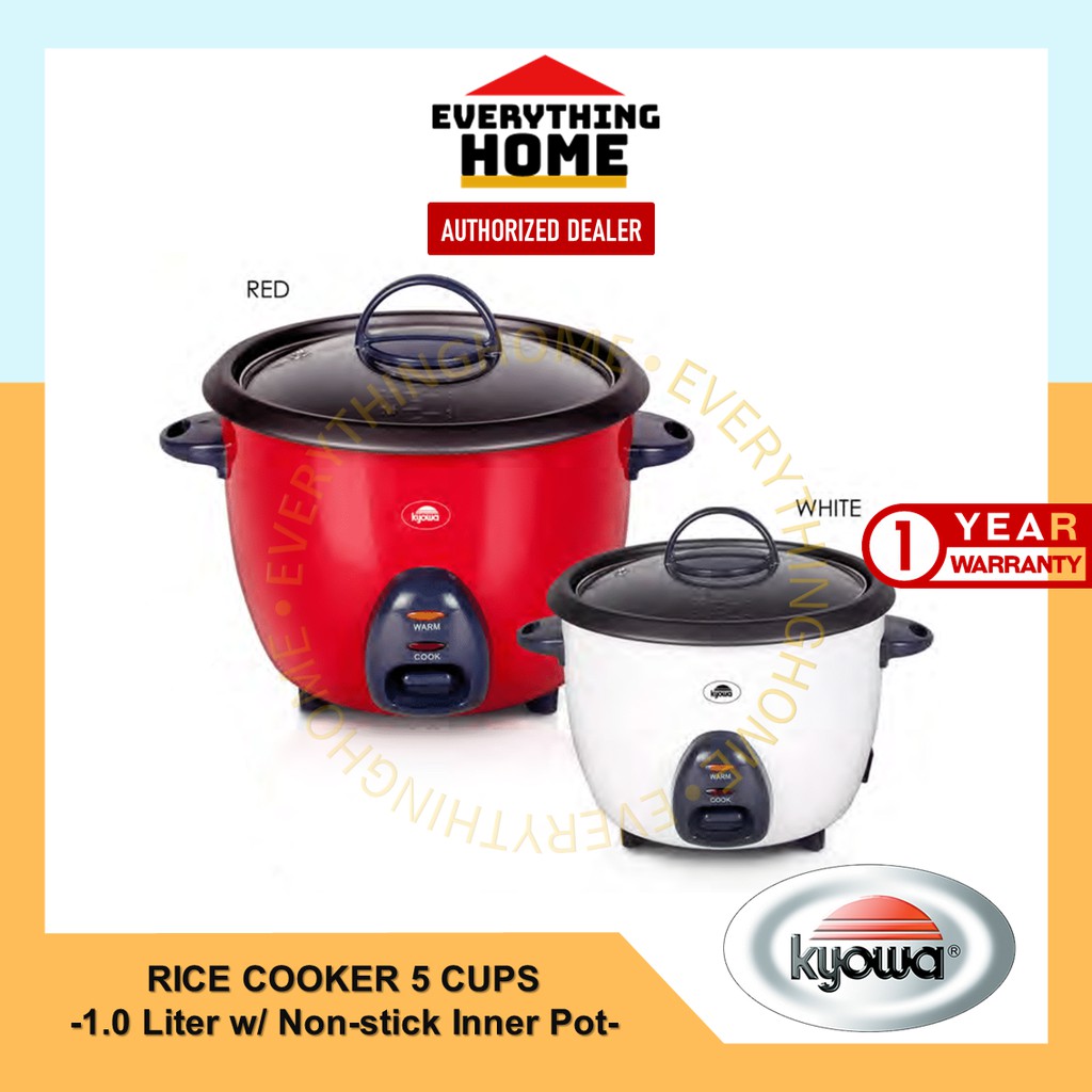 Kyowa Rice Cooker 1.0 Liters (5 Cups) w/ Nonstick Aluminum Inner Pot