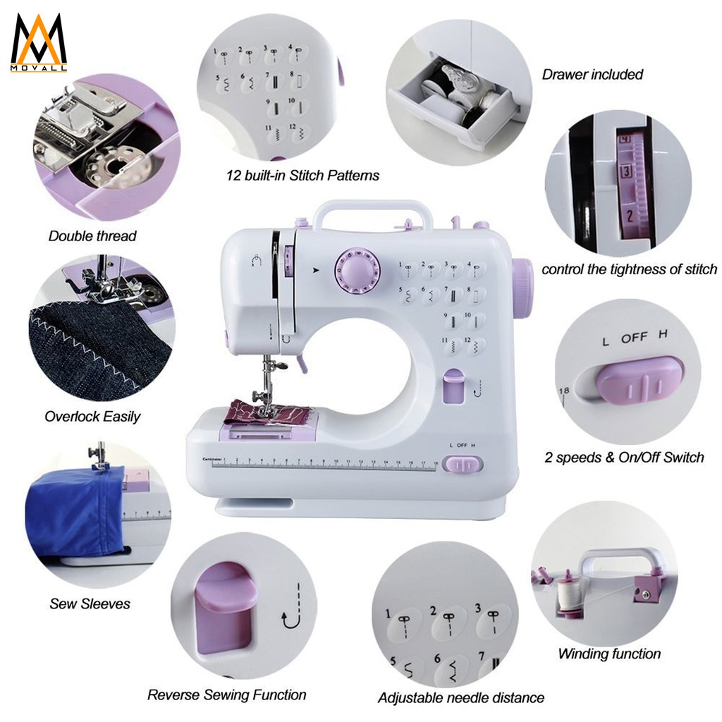 Movall Sew Simple 12Stitch Sewing Machine Shopee Philippines