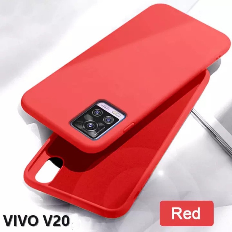 VIVO V21 V21e V20 Pro V19 V15 Pro Soft Liquid Silicone Case Slim Skin