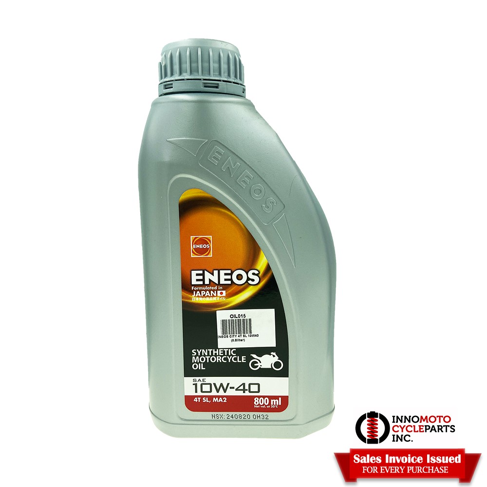 ENEOS Motorcycle Oil Japan 4T SL 10W40 ( 800ml.) * New Packaging