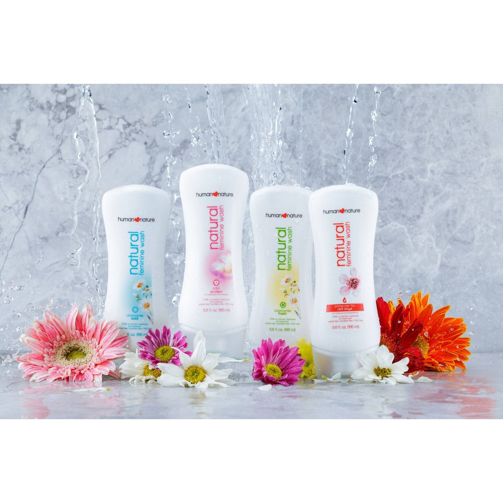 Human Nature Feminine Wash (Chamomile Fresh, Powder Cool, Odor Protect