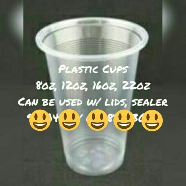 Plastic Cups PP UCup 8oz 12oz 16oz 22oz For Cup Sealer Flat Dome Heart Strawless Snack Lid